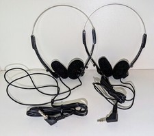 Lot of 2 Headphone mini stereo with 3 feet Cord 3.5 mm plug