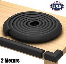 2M Baby Safety Table Desk Edge Guard Strip Bumper Protector + 10 Corner Cushion