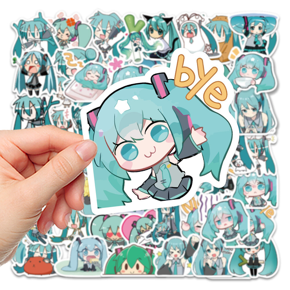 65pcs Chibi Hatsune Miku stickers Anime petite petite Women Beautiful Gorgeous