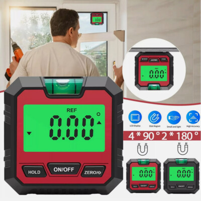 LCD Magnet Digital 360° Winkelmesser Winkelmessgerät Neigungsmesser Inklinometer