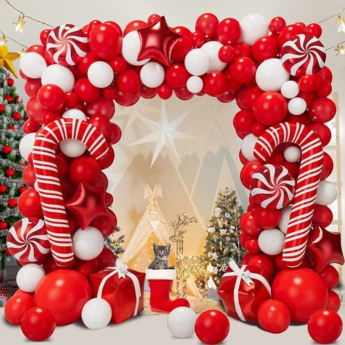 Christmas Balloon Arch Party Kit 142pcs, Garland Set, DIY Xmas House Decorations - Picture 2 of 4