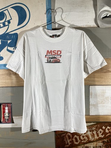 Vintage MSD Ignition Racing t shirt Y2K Off Road Stock Car Outlaws Raceway XL - Picture 3 of 8