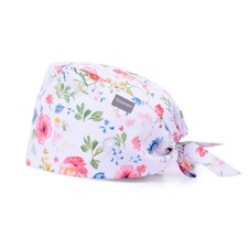 Women Scrub Caps Adjustable Surgical Cap With Buttons Cute Nurse Doctor Hat