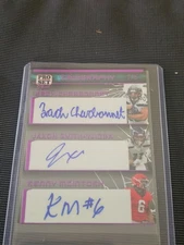2023 Leaf Pro Set Pure Triography Charbonnet Smith-Njigba Mcintosh Auto 1/5