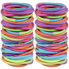 120 Pcs No Damage Elastics Hair Ties, Assorted Hair Bands Perfect for Medium ...