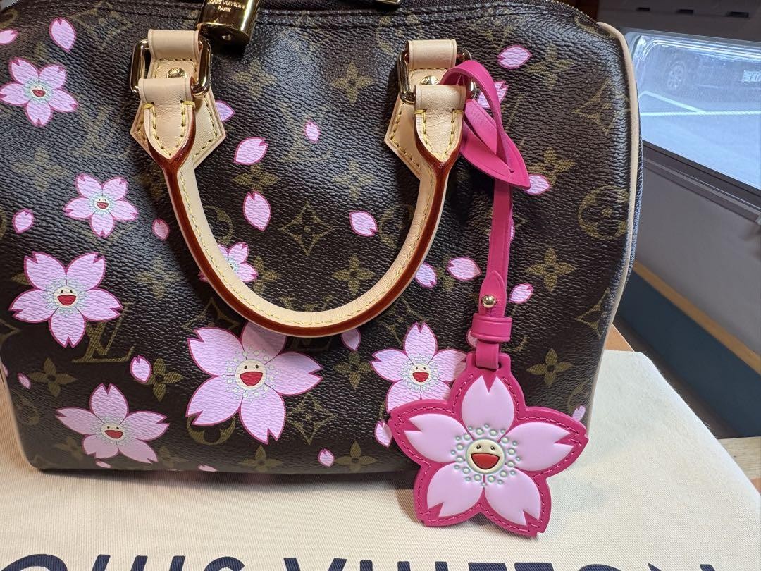 LOUIS VUITTON LV×TM Speedy Bandouliere 25 Cherry Blossom | eBay