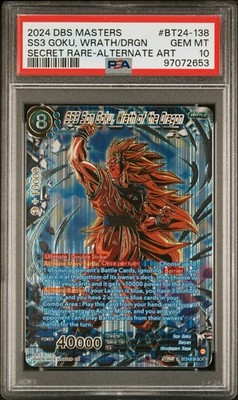 BT24-138 SCR 龍拳 SS3 孫悟空 シークレット PSA 10 SS3 Son Goku Wrath Dragon BT24-138 Beyond Generations