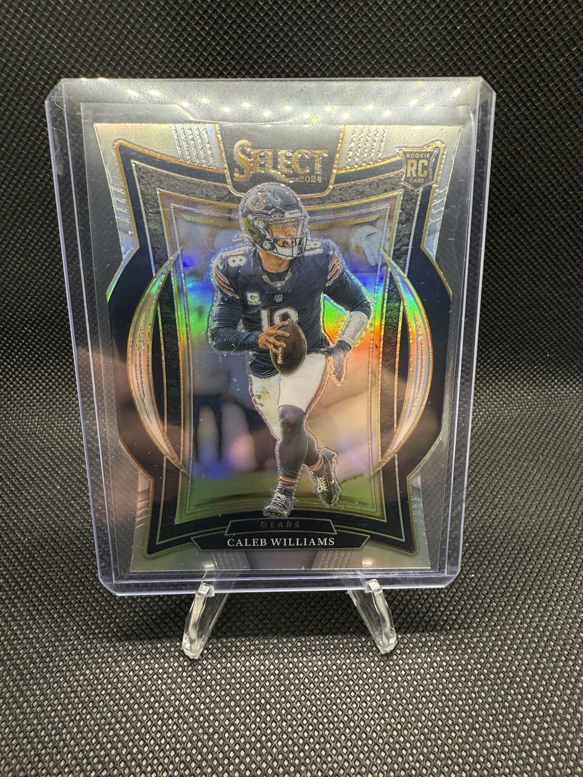 2024 Panini Select - Concourse Caleb Williams #25 Silver Prizm Die-Cut (RC)