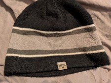 Callaway Beanie Hat Black Grey White fleece lined