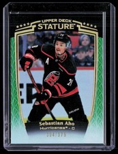Sebastian Aho 2024-25 Upper Deck Stature Green /375 #22
