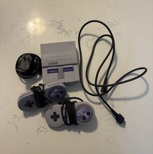 Nintendo SNES Mini Console w/ 2 controllers, HDMI Cord, & Power Adapter TESTED