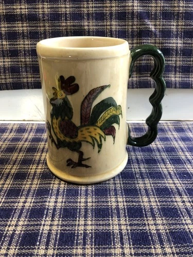 Vintage  Metlox Poppy Trail Rooster Ceramic Mug Minty!!