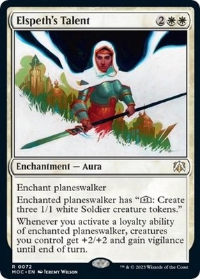 Elspeth's Talent -Foil Near Mint MTG Commander: March of the Machine