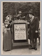 1950 Casino de Luchon Grande Nuit 1900 Belle Époque French-Cancan Old Photo