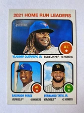 2022 Heritage 2021 Home Run Leaders #68 Vladimir Guerrero Jr. / Perez / Tatis Jr