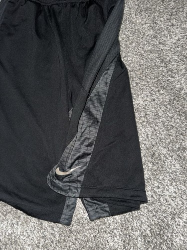 Nike Lebron James Basketball Gym Shorts Jugend XL schwarz grau Logo Kordelzug - Bild 3 von 9