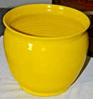 VERY EARLY  Bauer California Pottery Ringware Yellow Planter  Jardiniere 10.5"