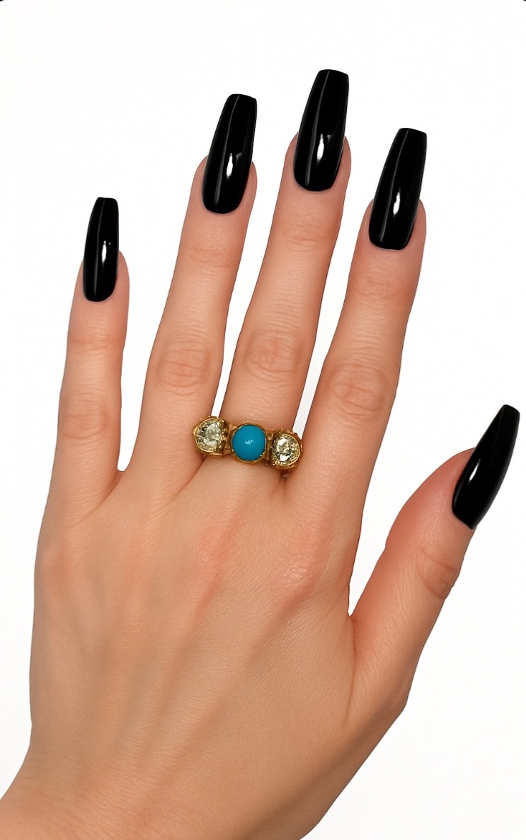 Solid Gold 18k chunky, statement  Yellow Gold Rin… - image 2