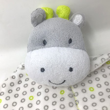 Precious Firsts Carters Lovey Security Blanket Giraffe Plush Gray Polka Dot