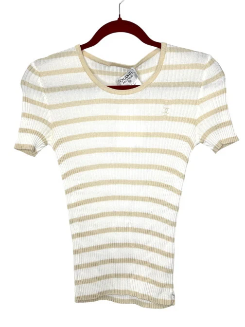 CHANEL Striped Tops for Women for sale | eBay