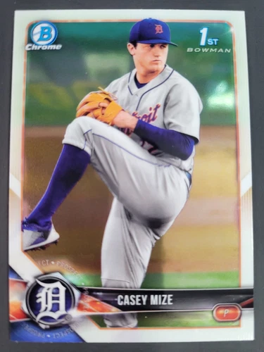 Casey Mize 2018 Bowman Draft Chrome 1st Rookie Prospect #BDC-1 First Detroit