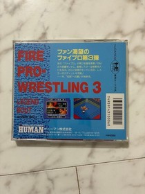 PC Engine Fire Pro Wrestling 3 Japan, retro game, CIB, used Japan 4h