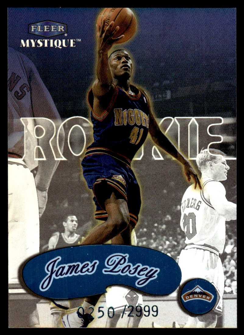 1999-00 Fleer Mystique Blue James Posey 0250/2999 Denver Nuggets #120