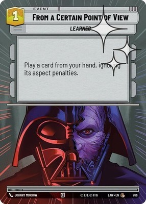 1X-From a Certain Point of View - Hyperspace Foil-SWU07-A Lawless Time-Star Wars