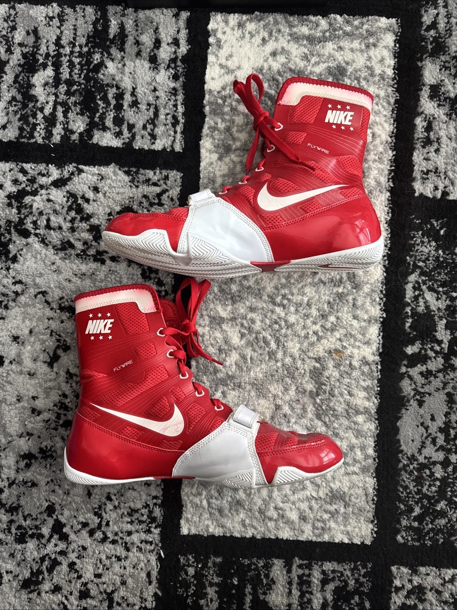 Nike HyperKO 1 Boxing Shoes Boots Size 11.5 Red White | eBay