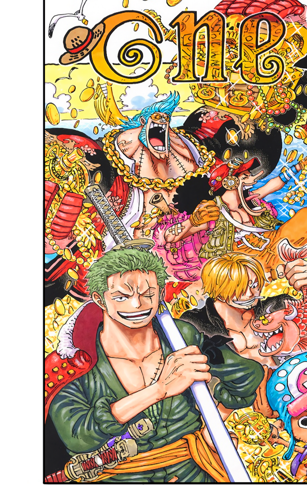 One Piece - Chapter 1000 Shonen Jump Art Spread 11x17 - Art Poster