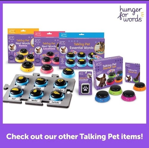 Ensemble de démarrage Hunger For Words Talking Pet boutons pour communication - Photo 10/10