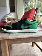 Size 11 - Air Jordan 1 Low Black Lucky Green
