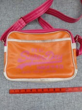 Superdry Black Label Womens Bag Small Shoulder Bag Orange Logo