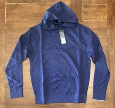 Greyson Golf Hoodie Gotham Small Maltese Blue Cotton Modal Spandex MSRP $168