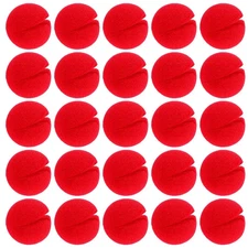 25 Pcs Red Clown Noses Cosplay Noses Foam Circus Noses for Halloween Christmas C