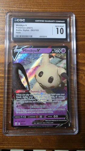 Mimikyu V graded CGC 10 for sale on eBay