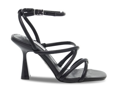 Heeled sandal Steve Madden AT LAST N in black leather - Women's Shoes