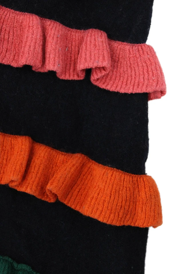 Шерстяной многоцветный вязаный топ Sonia Rykiel для девочек с длинным рукавом темно-синий размер 6 - Изображение 2 из 4