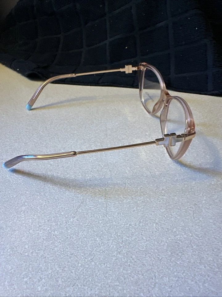 Anteojos para mujer Tiffany & Co. TF2216 8332 transparente melocotón, 52 mm 52-16-140 Foto 3 de 4
