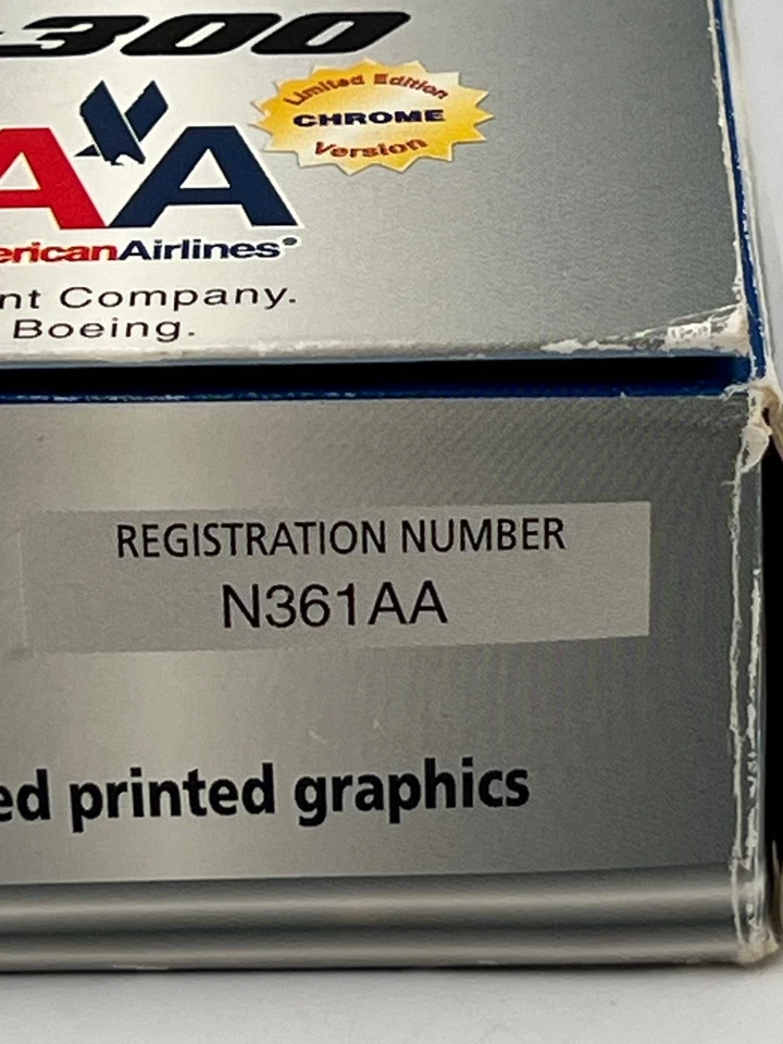 Gemini Jets 1:400 AA 767-300 N361AA Polished Chrome GJAAL081 Limited Edt RARE - Image 3 of 4