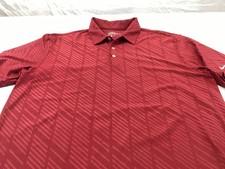 Nike Golf Polo Shirt Mens X-Large Maroon Tour Performance Dri Fit