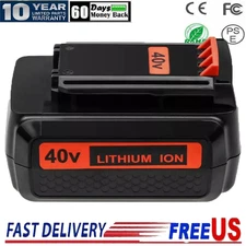 4.0Ah Lithium 40 Volt Battery for Black and Decker 40V Max LBX2040 LBXR36 LSW36