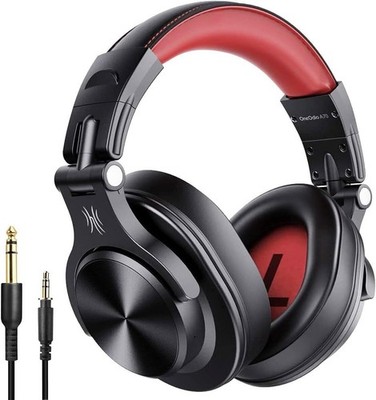 OneOdio A70 schwarz-rot Bluetooth Over-Ear Kopfhörer 40mm Lautsprechertreiber