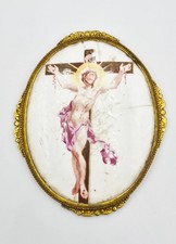 GEORGIAN BATTERSEA ENAMEL CRUCIFIXION PLAQUE c1753-55 SIMON FRANCIS RAVENET