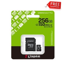Kingston 256GB Canvas Select Plus microSD Card With Android A1 Performance Class