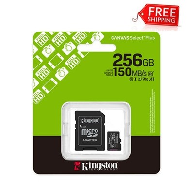 Kingston 256GB Canvas Select Plus microSD Card With Android A1 Performance Class