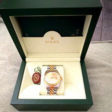 Rolex Datejust 16013 Two-Tone Fluted Bezel Champagne Dial Auto Date Box/Booklet