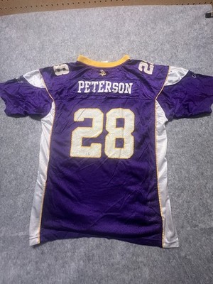Minnesota Vikings Adrian Peterson Reebok Jersey Size XL Purple #28