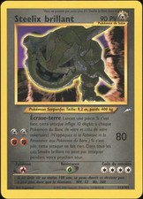 2002 Pokemon FRENCH Unlimited Neo Destiny Shining Steelix Brillant 112/105 EX-MT