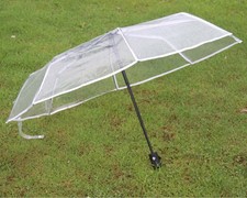 Clear Umbrellas for Rain Transparent Umbrella Clear Automatic Folding Umbrell...